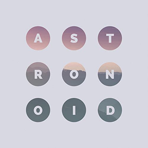 CD cover with nine overlapping circles displaying the band name "Astronoid".