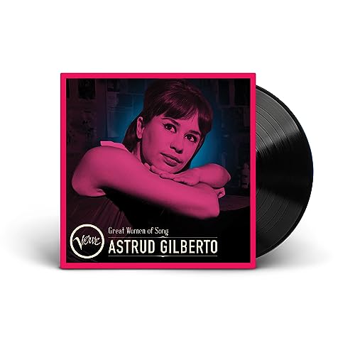 Astrud Gilberto vinyl record with album cover featuring a portrait of the singer.