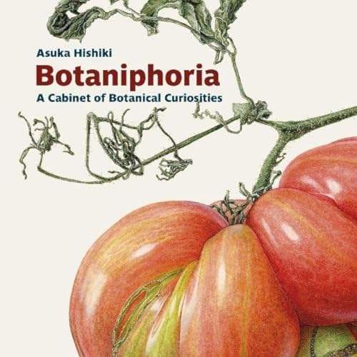 Book cover featuring a detailed botanical illustration of a large, ripe heirloom tomato.
