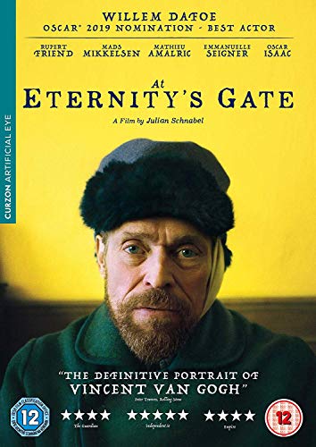 DVD cover for “At Eternity’s Gate” featuring Willem Dafoe as Van Gogh.