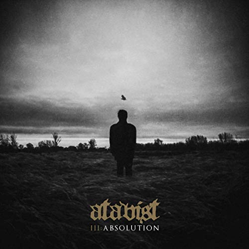 Dark album cover with a lone figure under a cloudy sky.