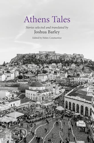 Book cover: "Athens Tales" with a grayscale image of the Acropolis.