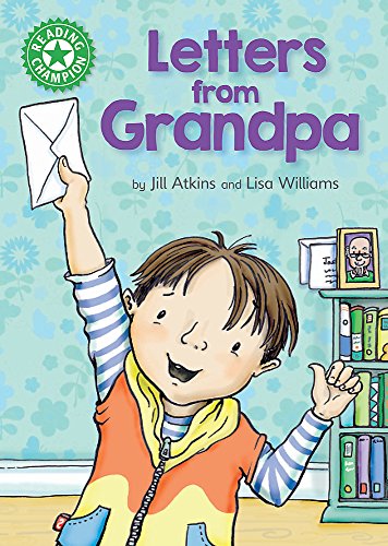 Book cover: "Letters from Grandpa" with illustration of a boy and envelope.