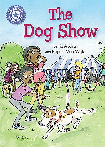 Book cover: children and a dog at a colorful dog show.