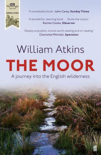 Book cover: "The Moor" with a path through heathered moorland.