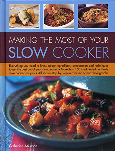 Cookbook cover, “Making the Most of Your Slow Cooker,” with food photos.