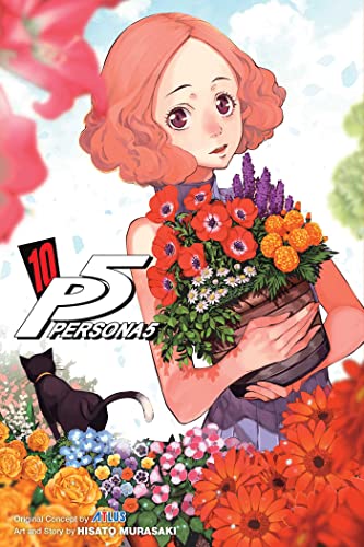 Persona 5, Vol. 10" manga cover featuring Ann Takamaki with flowers.