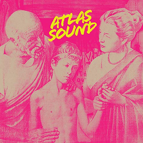 Pink album cover with three figures from a classical painting.