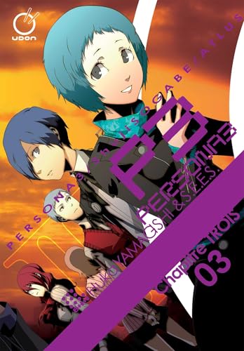 Persona 3" manga volume 3 cover featuring characters in a teal and purple design.