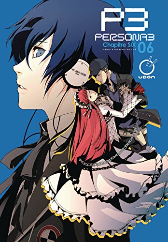 Persona 3 Volume 6 manga cover featuring a blue-haired boy and red-haired girl.