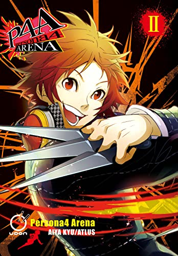 “Persona 4 Arena” volume 2 cover featuring a young man with scissors.