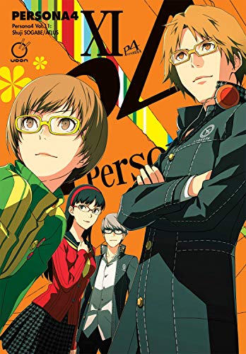 Persona 4 Volume 11" cover featuring four anime-style characters in colorful clothing.