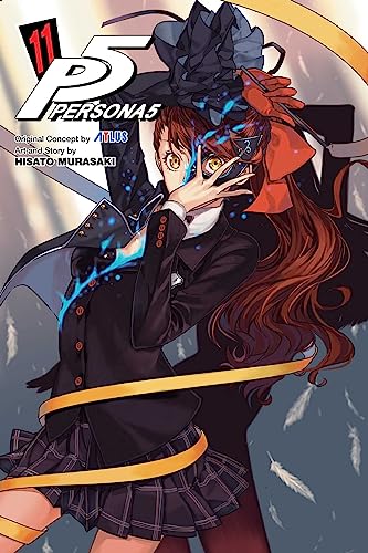Persona 5 volume 11 cover: Ann Takamaki with a blue and black Persona.