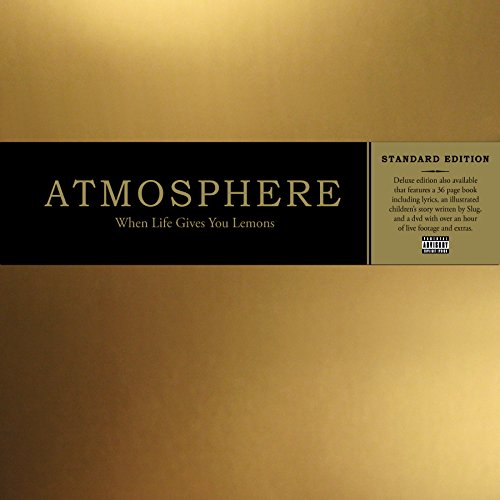 Gold CD case for Atmosphere’s “When Life Gives You Lemons” album.