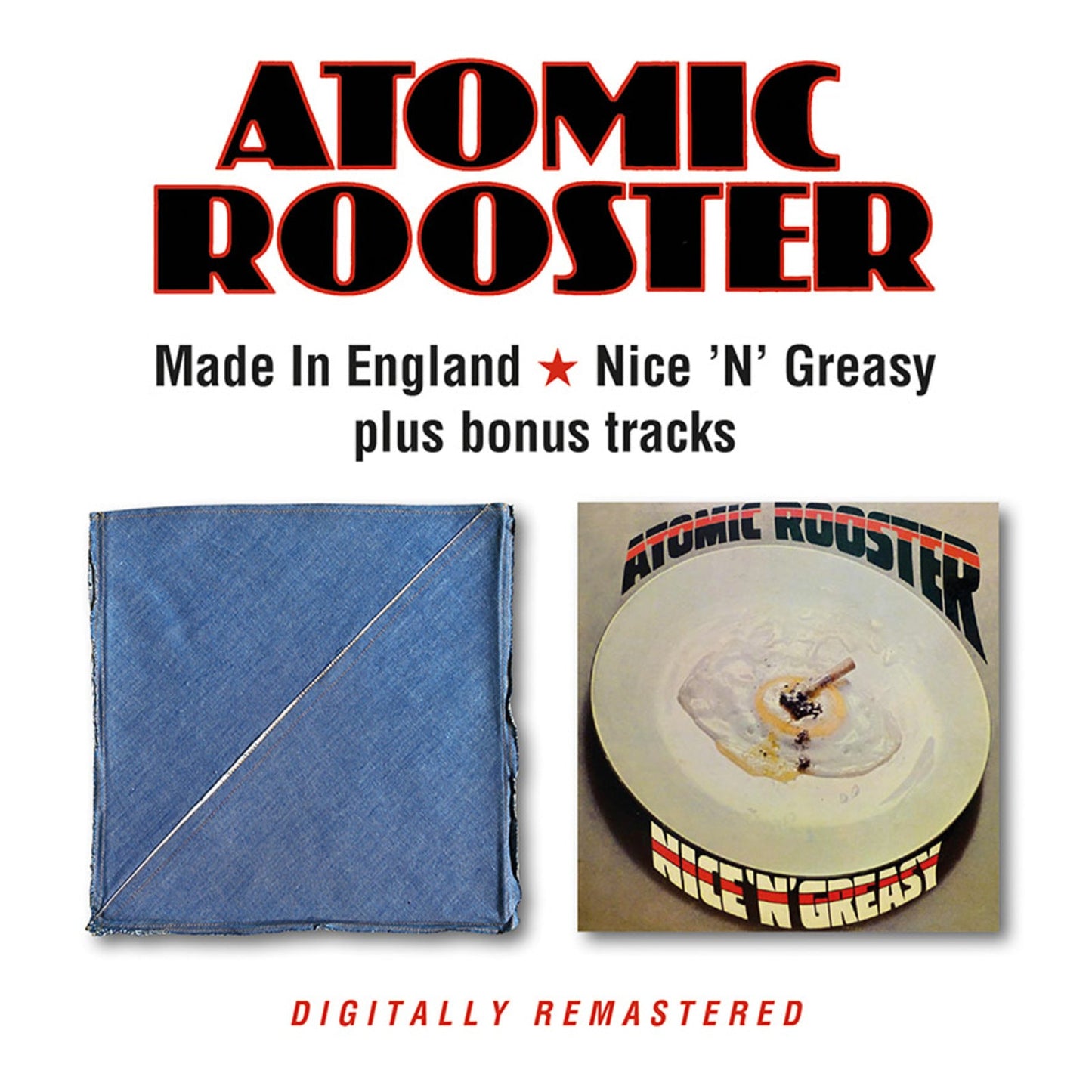 CD cover for Atomic Rooster’s “Made In England / Nice N Greasy.”