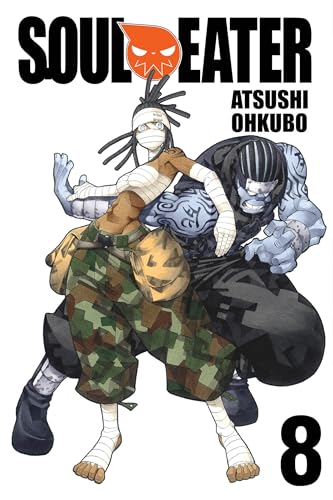 Soul Eater manga volume 8 cover featuring two characters in action.