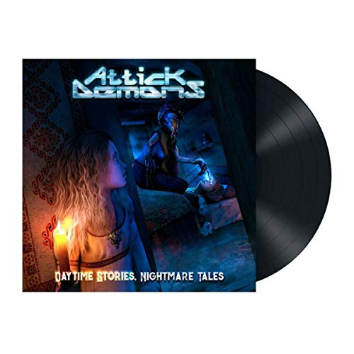 Vinyl record cover art showing a girl holding a candle near a dark bedroom.