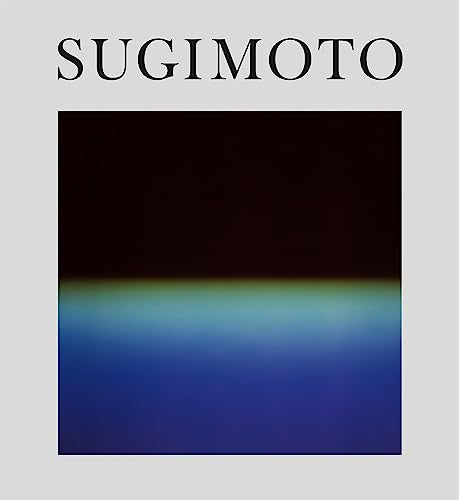 Book cover with the word SUGIMOTO above a blurred horizon of dark and blue tones.