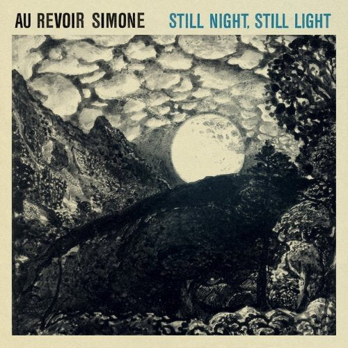 CD cover: black and white landscape with a bright full moon.