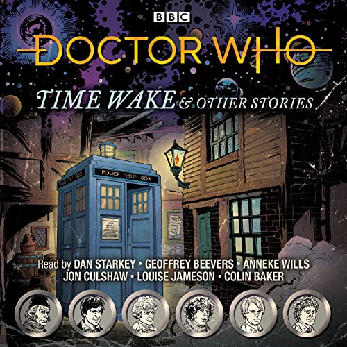 Doctor Who book cover featuring the TARDIS in a cobbled street scene.