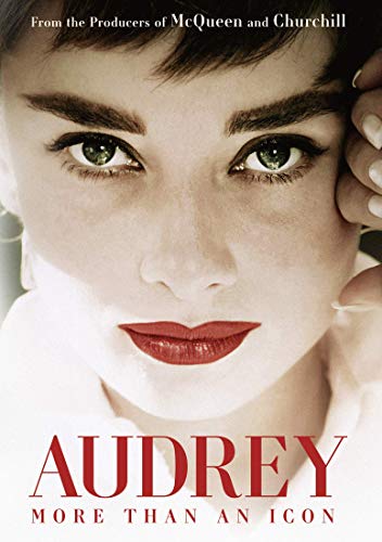Close-up portrait of Audrey Hepburn on a DVD cover.