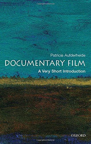 Book cover: "Documentary Film: A Very Short Introduction" with abstract teal background.