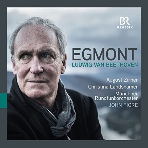 CD cover featuring a portrait of August Zirner and the title "Egmont.
