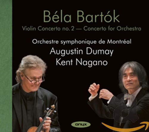 CD cover featuring Augustin Dumay, Kent Nagano, and Béla Bartók’s name.