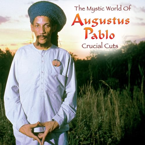 Augustus Pablo portrait on album cover, wearing a Rastafarian cap.