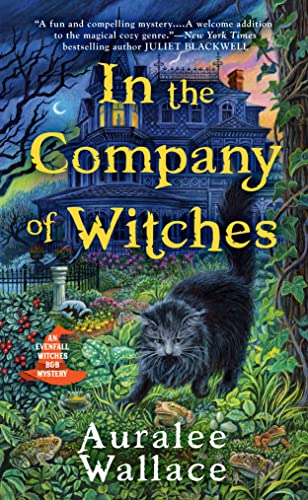 Book cover featuring a black cat in a garden before a spooky Victorian house.