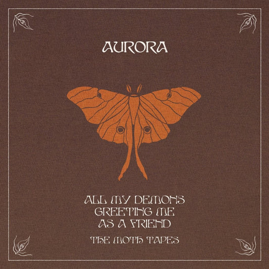 CD cover: brown textured background with a moth and text.
