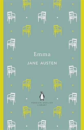 The image depicts a book cover. "Alt text: Book cover with green background, white and yellow chair pattern, and penguin logo."