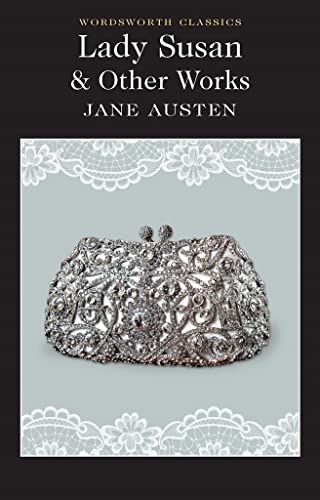 Book cover for Lady Susan & Other Works by Jane Austen featuring a jeweled clutch.