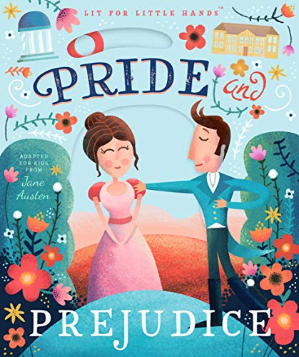 Children’s book cover illustrating a couple from “Pride and Prejudice.”