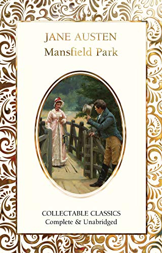 Cover of "Mansfield Park" showing a woman and man by a fence.