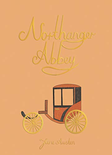 Book cover of Northanger Abbey by Jane Austen featuring a vintage carriage illustration.