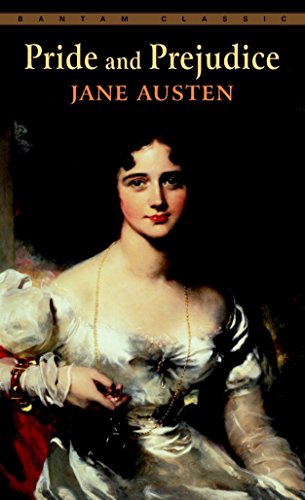 Book cover of Pride and Prejudice by Jane Austen featuring a portrait of a woman.