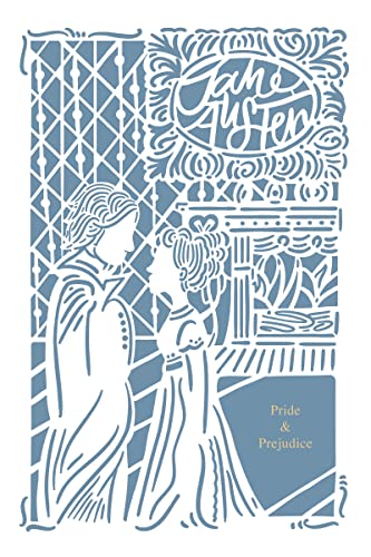 Blue-toned book cover depicting two figures in Regency-era dress.