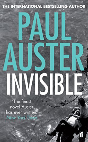 Book cover for "Invisible" by Paul Auster, featuring a blurred street scene.