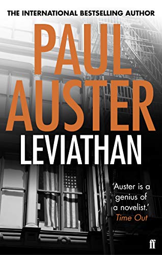 Book cover for "Leviathan" by Paul Auster with building imagery.