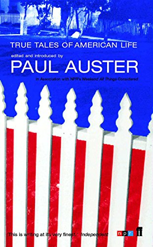 Book cover: "True Tales of American Life" with a picket fence image.