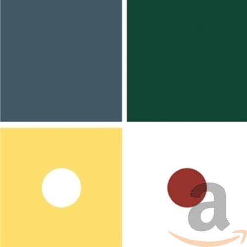CD cover with abstract geometric blocks in blue, green, yellow, and white.