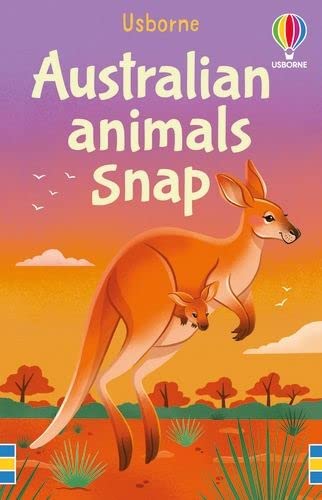 Cover of Australian Animals Snap featuring a kangaroo with a joey in its pouch.