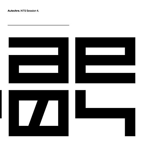 Autechre NTS Session 4 vinyl cover: abstract black geometric shapes on white.