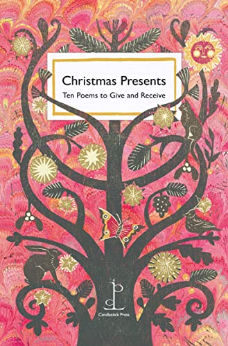 Book cover with colorful tree design and title "Christmas Presents.
