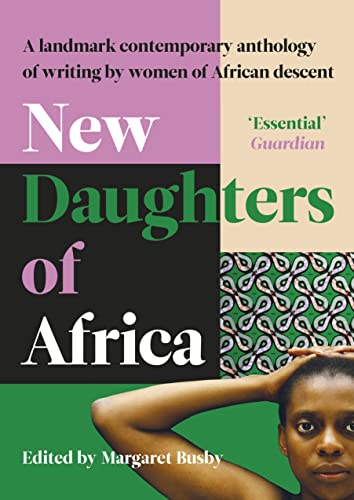 Book cover: “New Daughters of Africa” with portrait and patterned blocks.