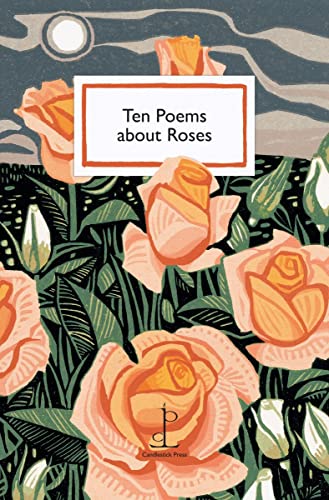 Book cover with illustrated roses and the title "Ten Poems about Roses".