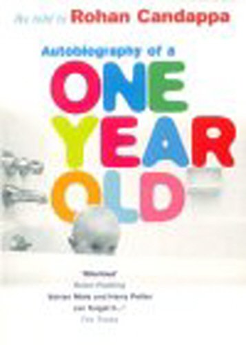 Book cover: “Autobiography of a One Year Old” with a baby’s face.