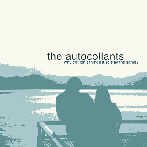 CD cover for The Autocollants, featuring silhouettes by water.