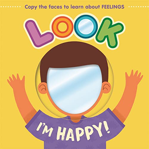 Mirror book cover with a child’s illustration and space for a face.